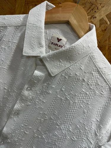Crush jacquard shirts, Lycra