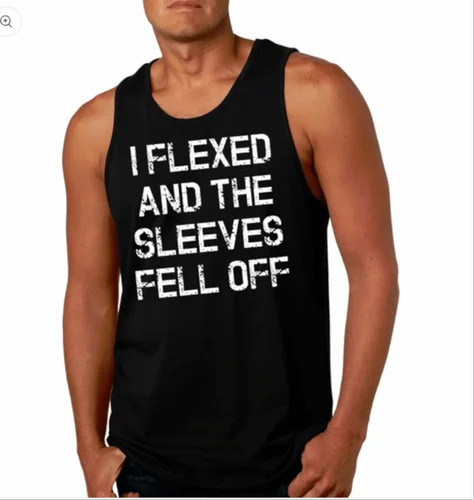 Polycotton Mens Gym Tank Top Cool & Comfy for Intense Workouts