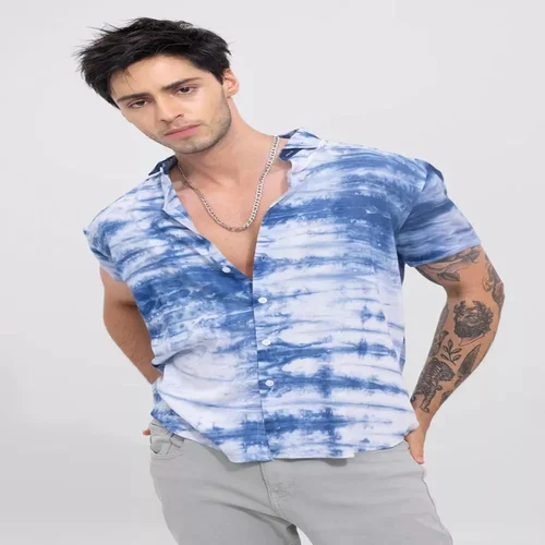 Premium Printed Casual Rayon Cotton Shirt for Men