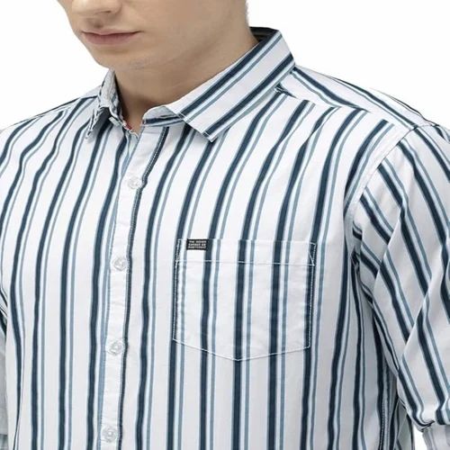 Cotton Men Striped Shirts