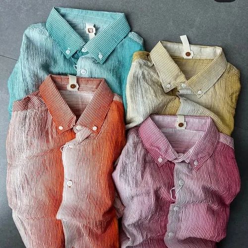 Premium Cotton Mens Stripe Shirt