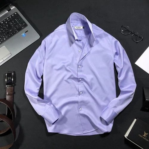 Third Party Mens Sastin Shirt, Pure Satin