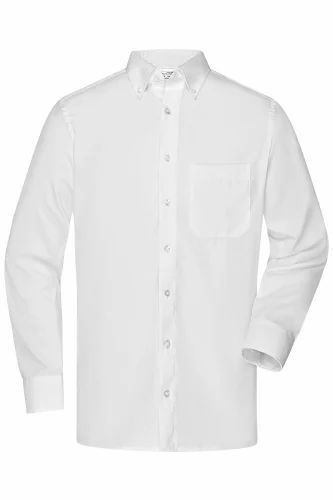 Cotton Plain Men White Shirts, Regular Wear