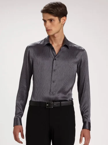 Men Silk Shirt