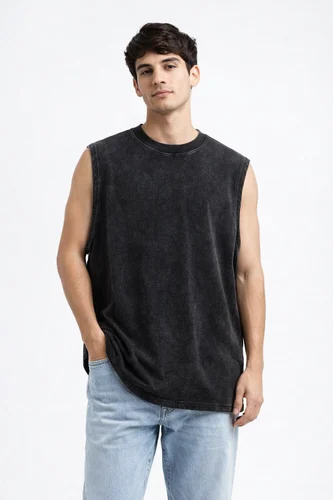 Cotton Men's Sleeveless Round Neck Tank Top,, GSM: 160 GSM