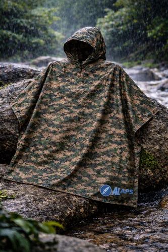 Military Rain Ponchoo, Nylon PVC