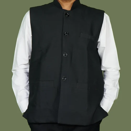 Black Trovine Unisex Formal Waistcoat