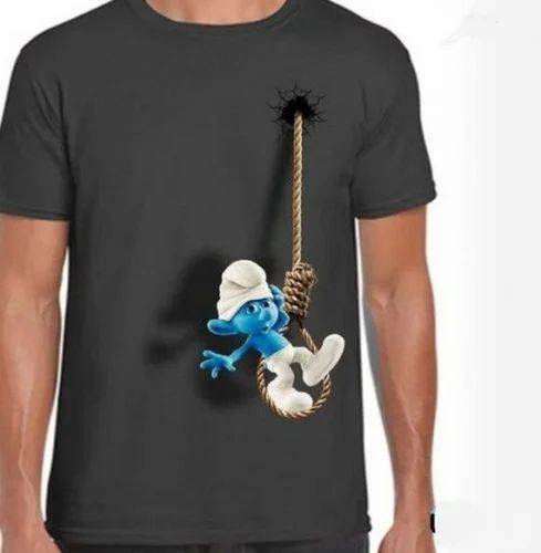 Men 3D Print Cotton T Shirt