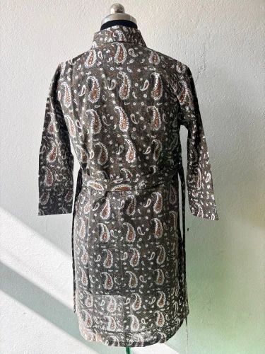 Hand Block Shirt Long, Cotton