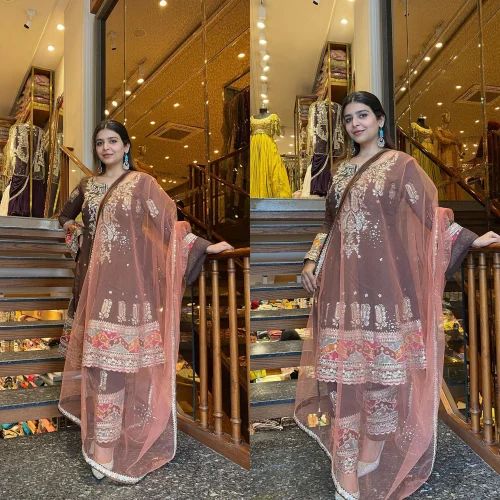 Heavy embroidery suit, Stitched