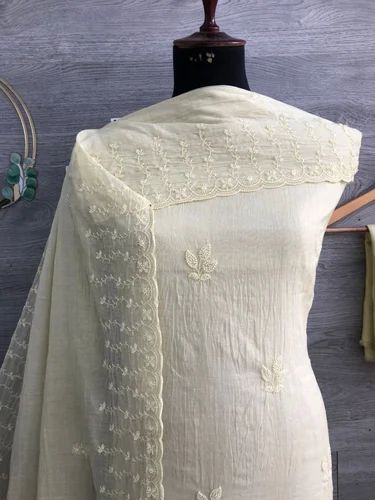 Mal Chanderi Ladies Fancy Salwar Suit Material