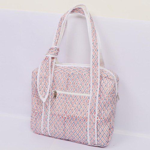 Vandana Handicraft Comfortable Ladies Printed Cotton Hand Bag, Size/Dimension: Medium, Capacity: 4kg