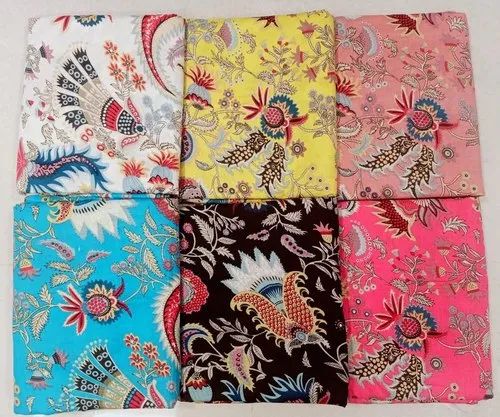 Digital Cotton Printed Fabrics, Multicolour
