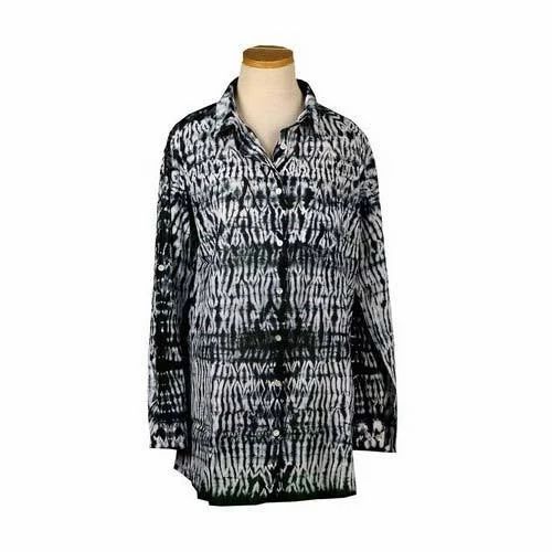 Printed & Tie-Dye Ladies Shirts, Cotton
