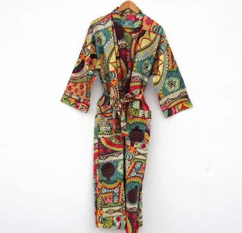 Floral Printed Kimono Dress