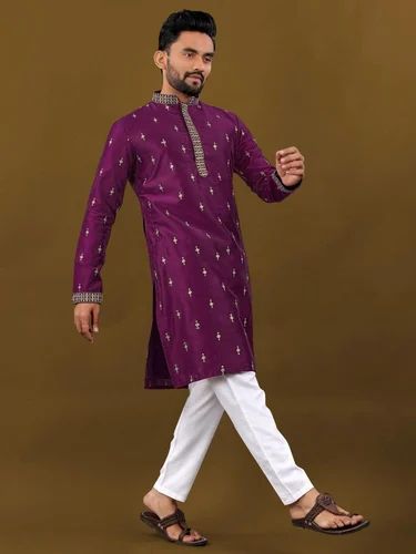 Hit Design New Pattern MATKA Silk Fabric Full Sleeve Embroidery Top& Pajama