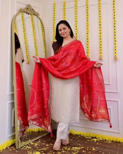 Premium Best Quality Soft J CARD Waving Festive Special Ladies Kurti Set For Sale