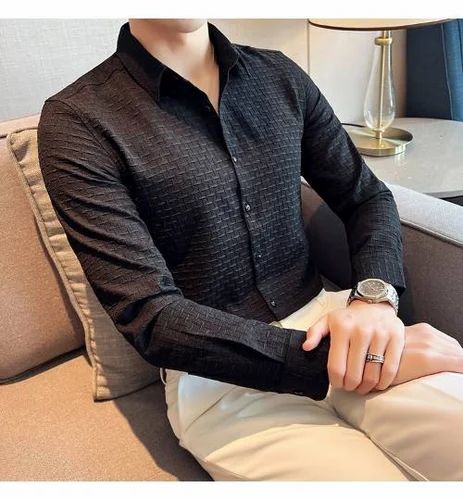 Checks Mens Shirt, Full Sleeves