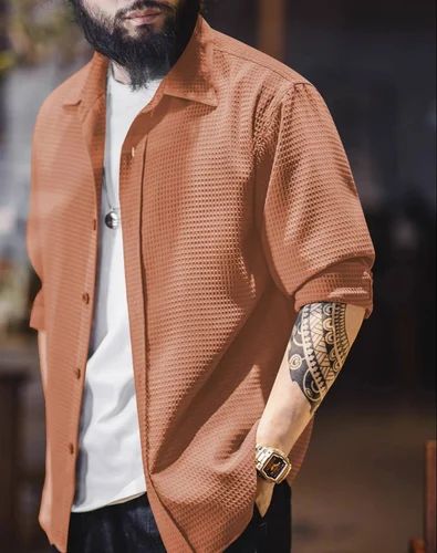 Checks Mens Shirt, Party Wear