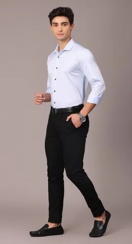 Plain/Solid Premium Plain SATIN Lycra Shirts, Full sleeves, Party Wear
