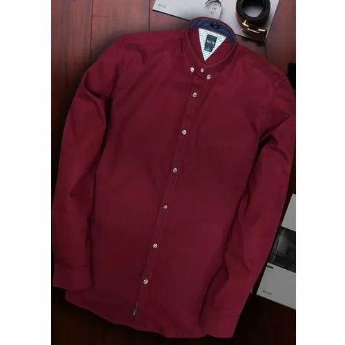 Cotton Casual Wear Men's Formal Plain Shirts