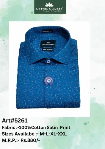 Mens Satin Lycra Shirts