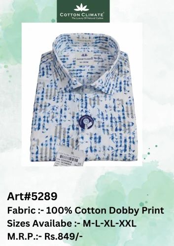 Printed 100% Cotton Satin Print Mens Shirt, Full sleeves, Party Wear