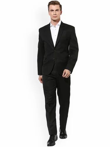 3 piece Black Suit For Men, Cotton