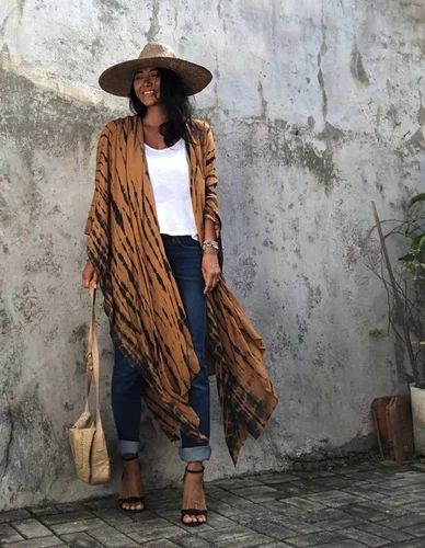 Printed Western Dress, Kaftan