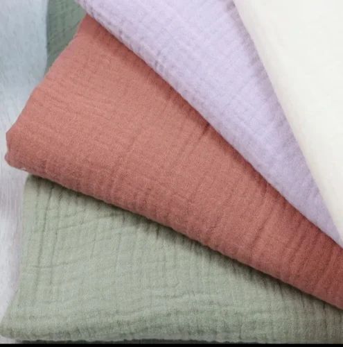 4 layer organic cotton Muslin Fabric