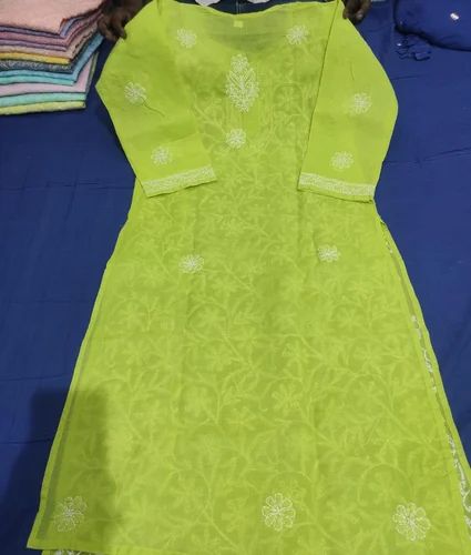 Women Long Kurti Cotton Fabric