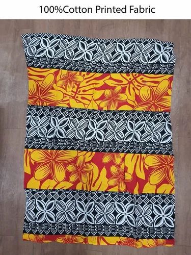 Black,Yellow 100% Cotton Digital Printed Fabric