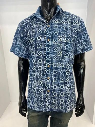 Cotton Printed Half Sleeve Men Shirt, Casual Wear