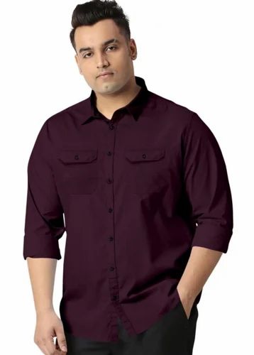 Mens Poplin Shirt, Full Sleeves, Casual Wear