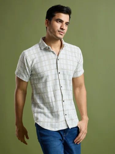 Cotton Lycra Shirts, Check