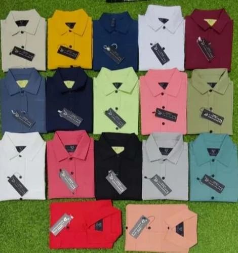 Men Lycra Shirt, Full Sleeves, Plain