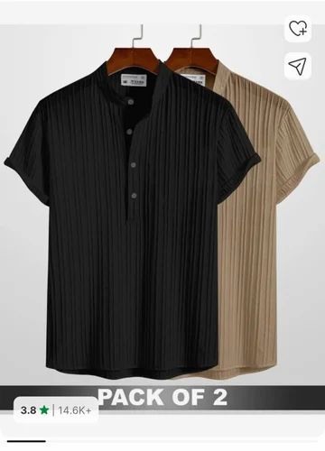 Regular Fit Heavy Lycra Shirt, 180 GSM