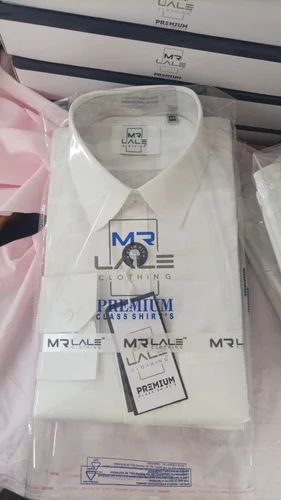 White Dress Shirt, Plain, Full Sleeves