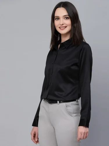Women Cotton Satin Shirt