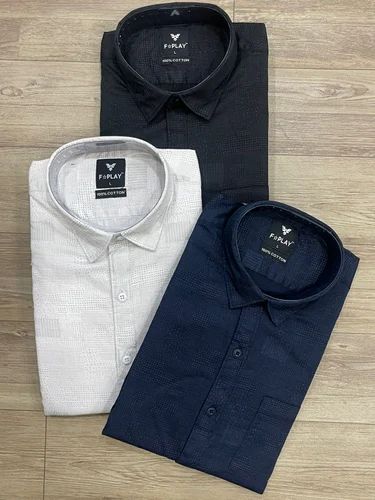 Casual Floral Print F PLAY PLAIN SHIRTS SATIN, Full Sleeves