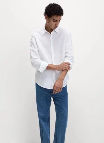 White Plain Khadi Shirts For Men