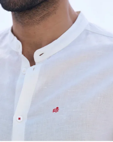 Plain White Khadi Cotton Shirts