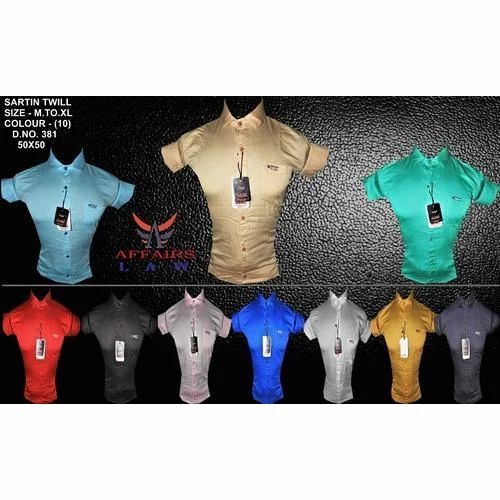 Nano Fabric Mens Plain Fancy Shirt