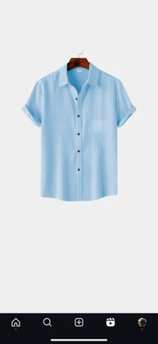 Plain Frill Fabric Shirt, Casual