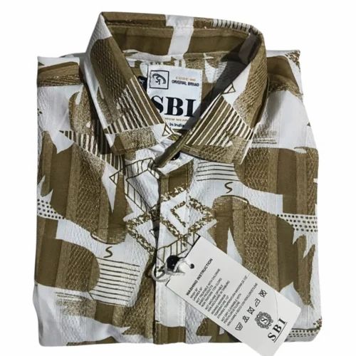 Printed ST 007 Men Popcorn Shirt