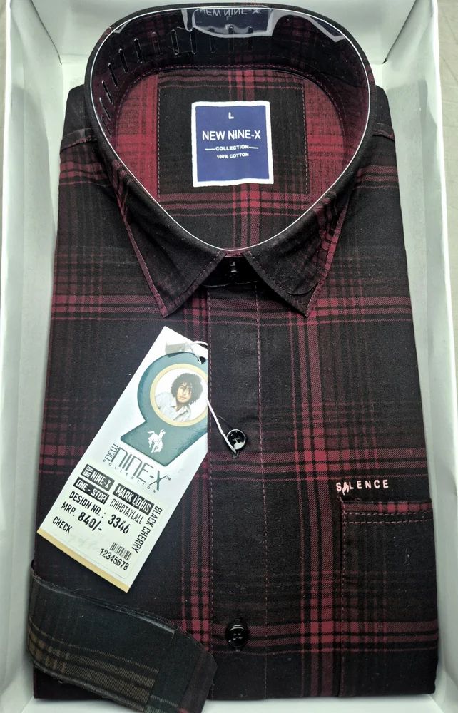 Cotton Mens Jacquard Shirts