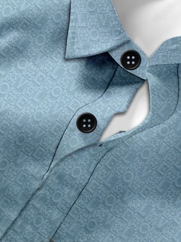 Love Mens Jacquard Shirts, Party Wear