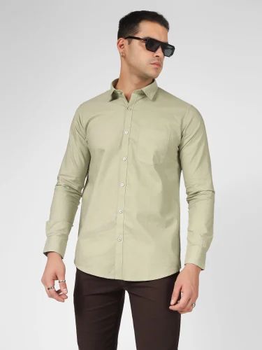 Men Woven Shirt, Cotton