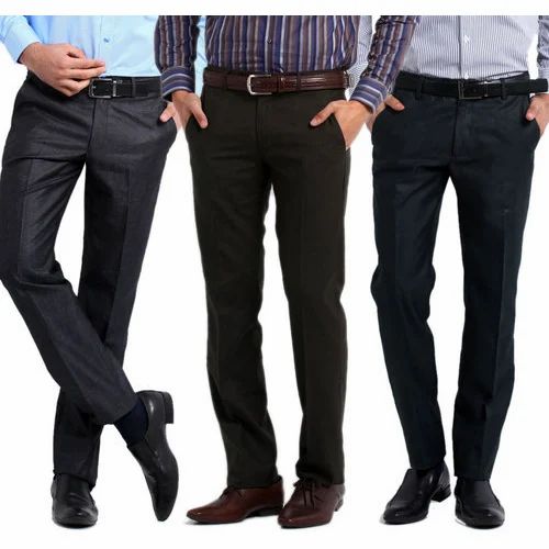 Slim Fit Black Formal Pants For Men