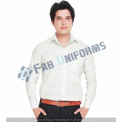 Fab Uniforms Corporate Wear Formal White Shirt